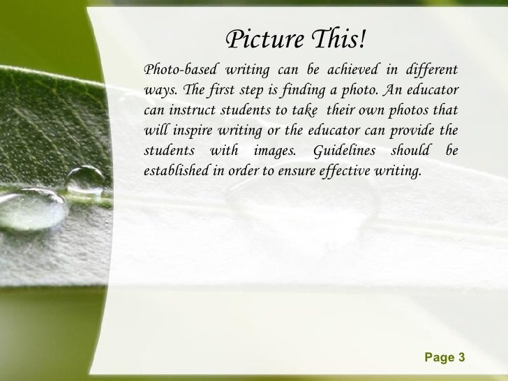 Story writing based on pictures examples picture
