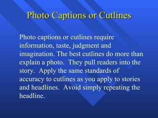 Photo captions | PPT