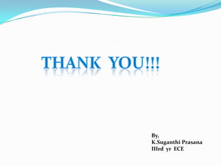 Thank  you!!!By,K.SuganthiPrasanaIIIrd  yr  ECE