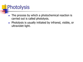 Photochemistry 1 | PPT