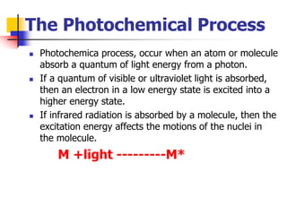 Photochemistry Examples Photochemistry 1 | PPT