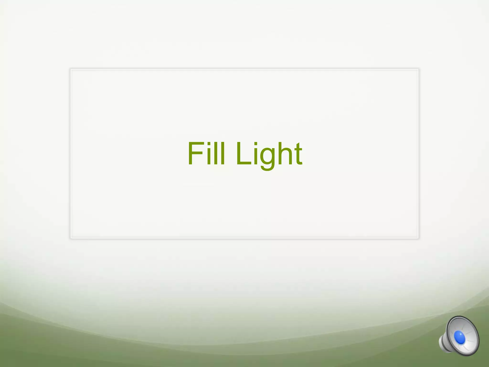 Fill Light
 