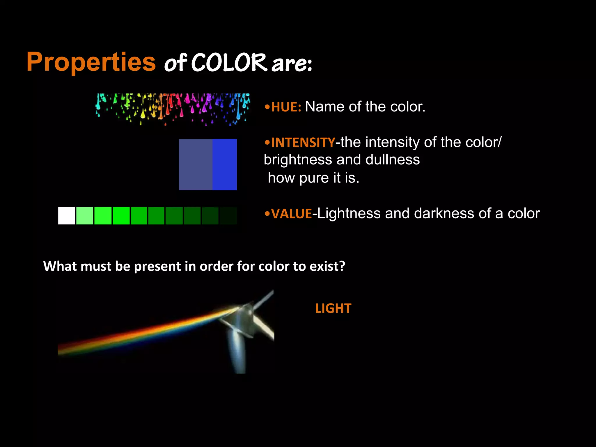 Color
Wheel
PRIMARY
COLORS
Secondary
Colors