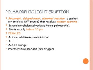 Photobiology and photosensitive dermatoses | PPTX
