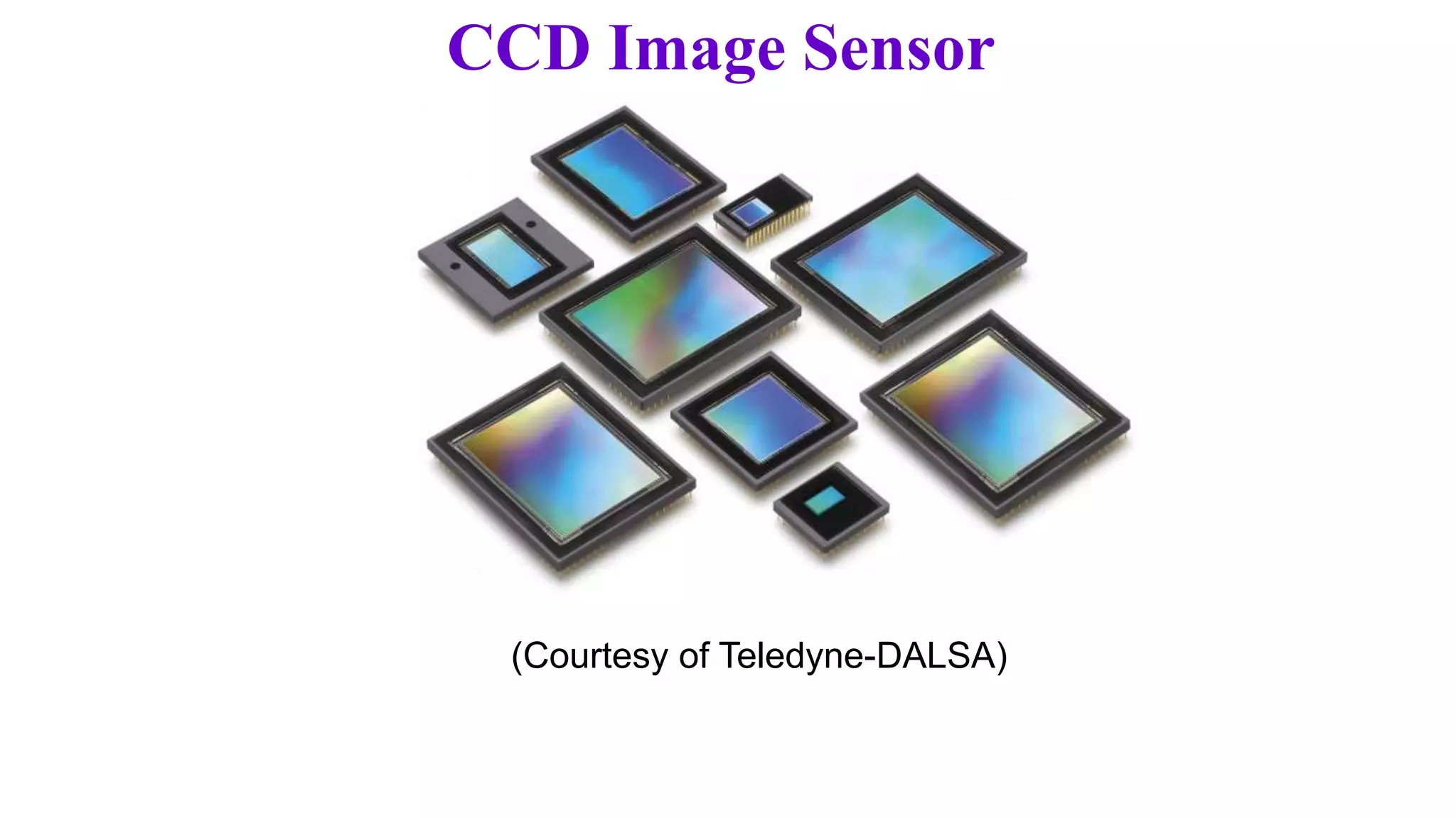 CCD Image Sensor
(Courtesy of Teledyne-DALSA)
 