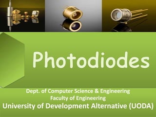 Dept. of Computer Science & Engineering
Faculty of Engineering
University of Development Alternative (UODA)
 