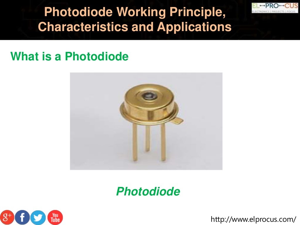 Photodiode working principle characteristics and applications