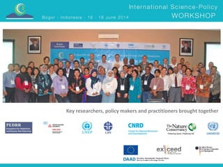 Key researchers, policy makers and practitioners brought together 
 