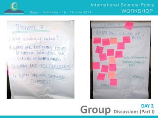 DAY 2 
Group Discussions (Part I) 
 