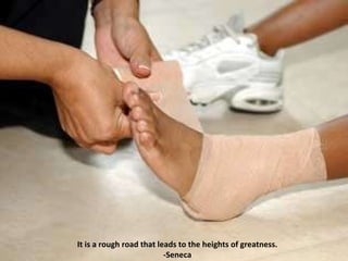 It is a rough road that leads to the heights of greatness.  -Seneca  