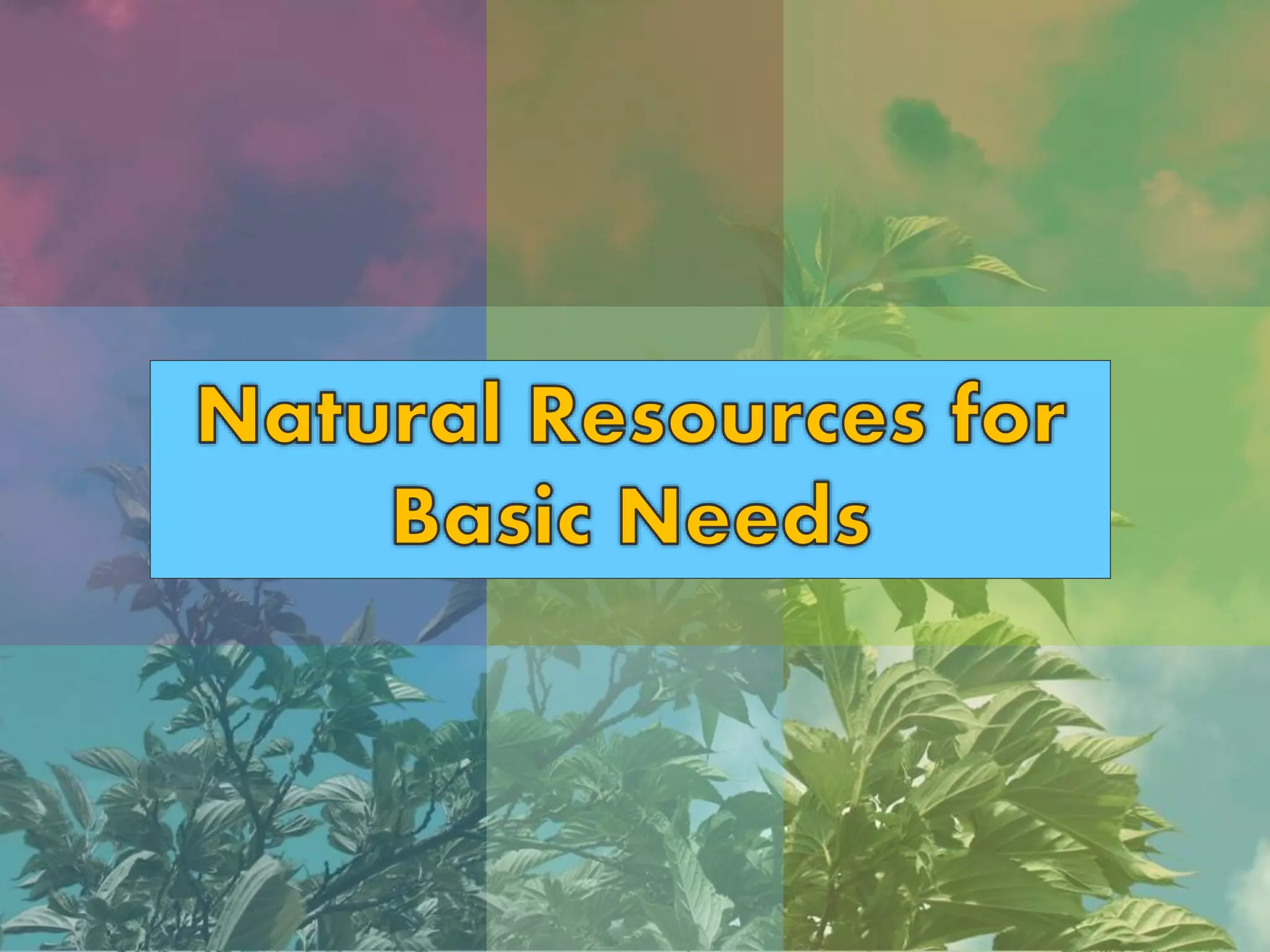 EARTH'S NATURAL RESOURCES | PPTX