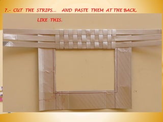 7.- CUT THE STRIPS… AND PASTE THEM AT THE BACK.
LIKE THIS.
 