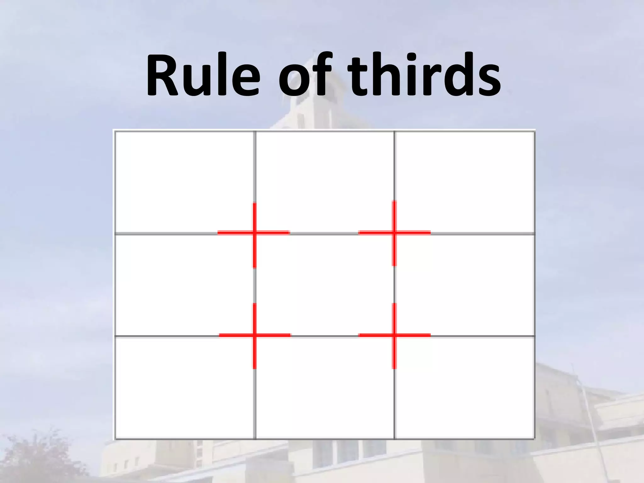 Rule of thirds 