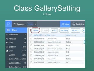 Class GallerySetting
+ Row
 