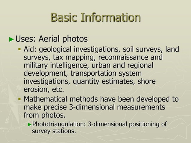 Photogrammetry | PPT | 3-D Graphics | Computer Software and Applications