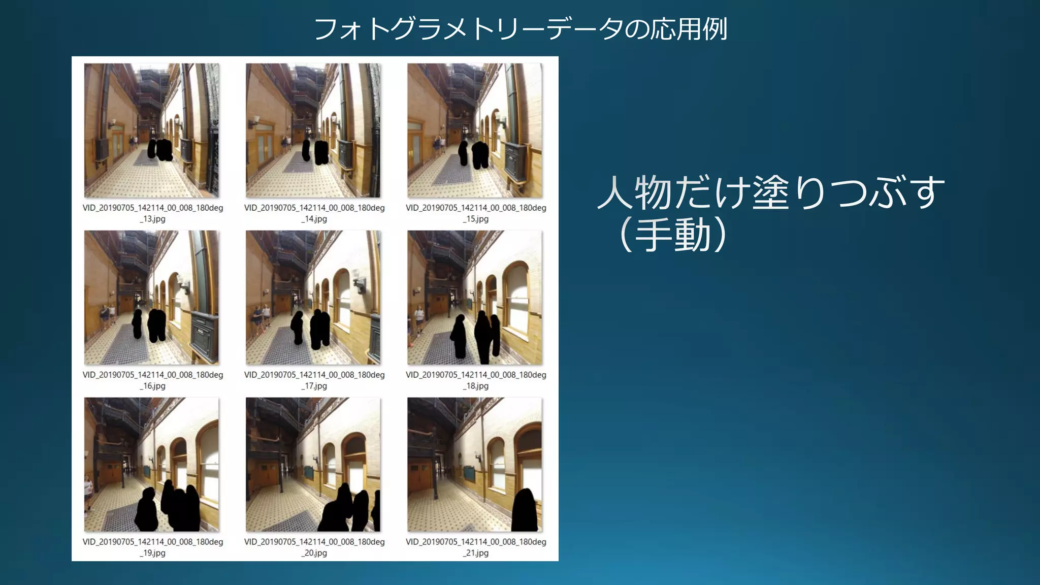 フォトグラメトリーデータの応用例
 