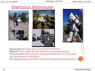 R.T.U / G.I.T JAIPUR Surveying (3CE4-05) CIVIL ENGG./ III SEM
PRATEEK SHARMA
28
 