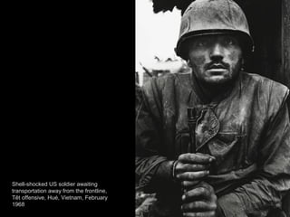 Shell-shocked soldier awaiting transportation away from the frontline, Hue, McCullin, Don