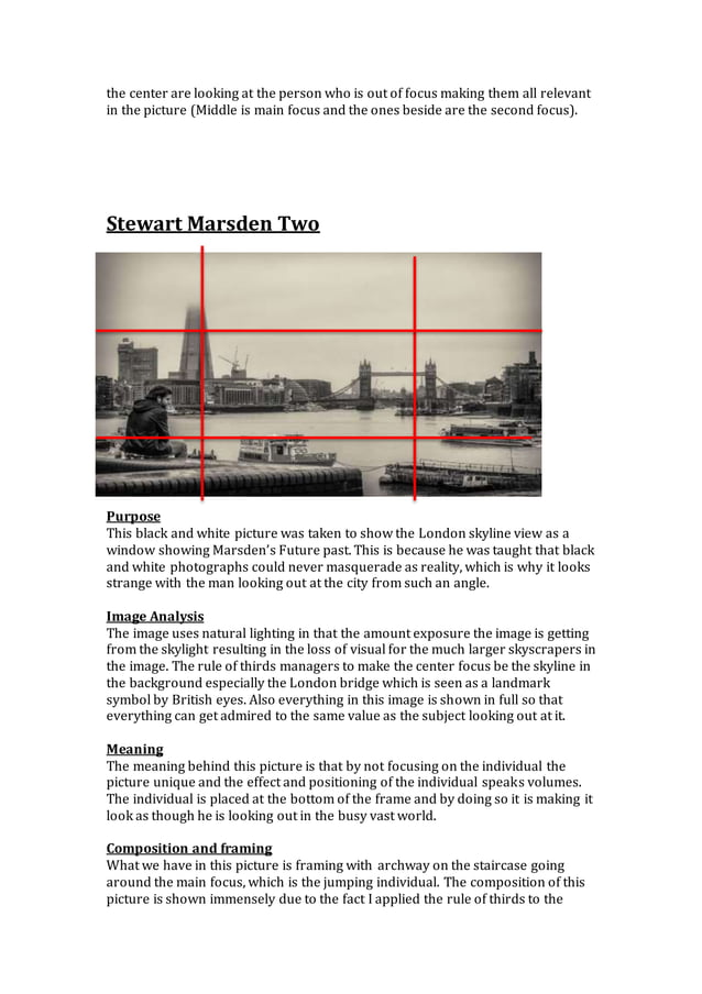 Photographer image analysis | PDF