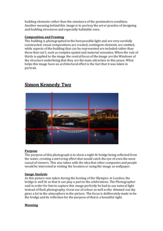 Photographer image analysis | DOCX