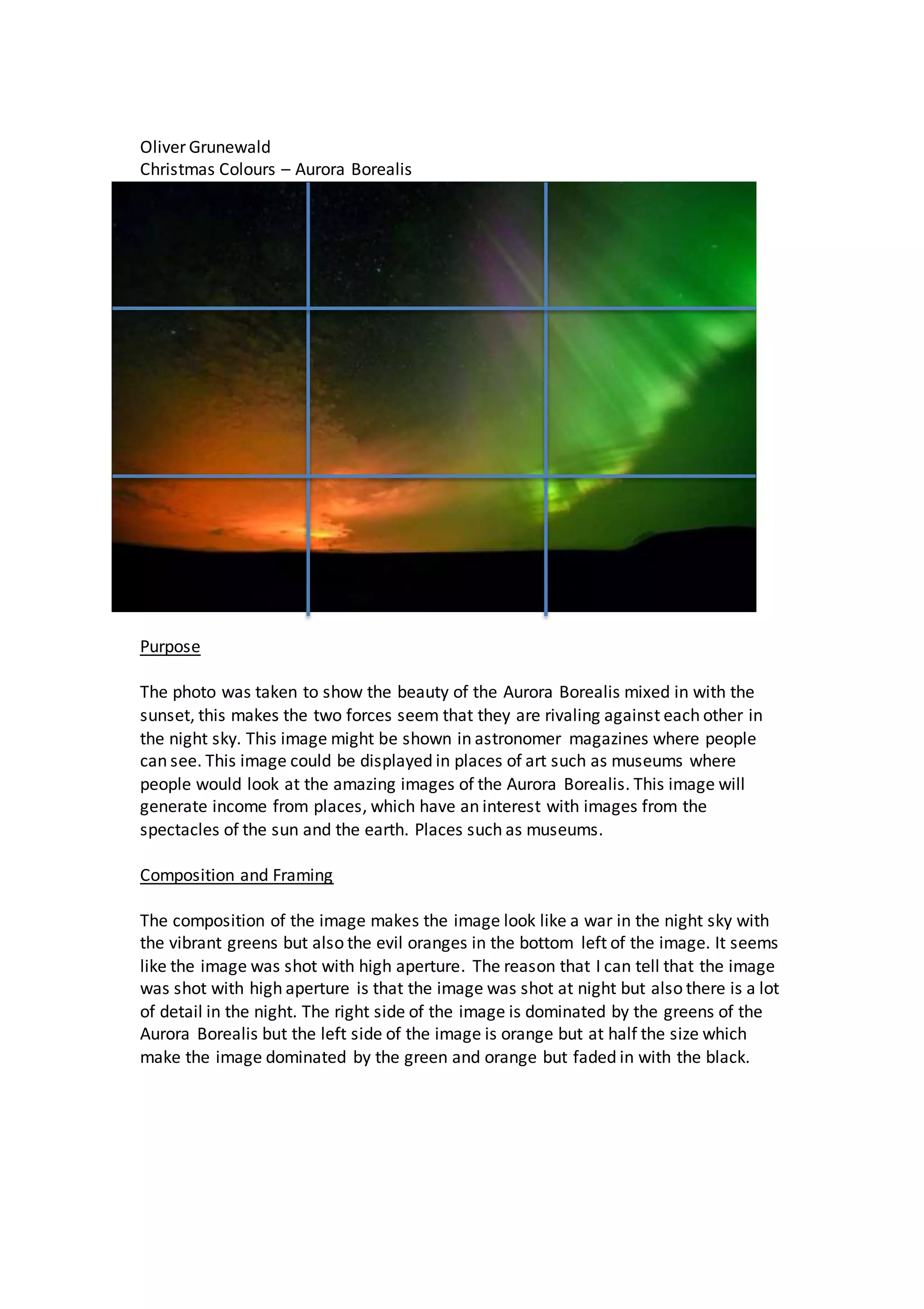 Photographer image analysis | DOCX