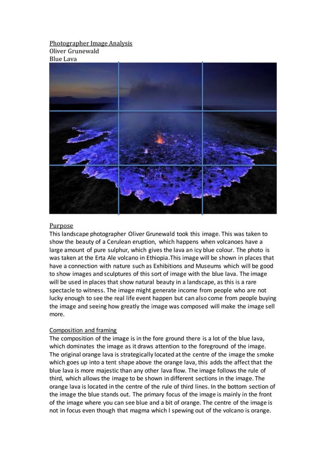 Photographer image analysis | PDF