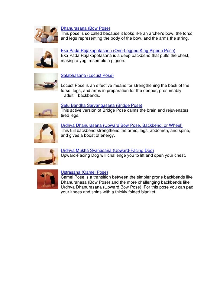 Photographic dictionary of yoga poses 7pgs