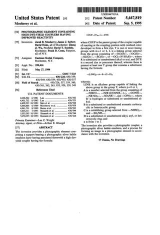 Photographic element containing high dye yield couplers having improved reactivity us5447819