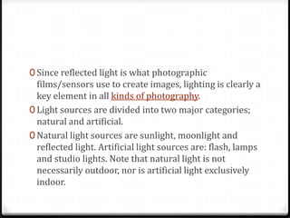 Photographic lighting | PPTX