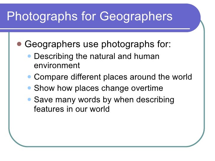 Photographs Geography