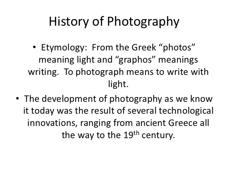 Photography Lecture