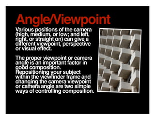 Photography 101, Or How to Take Better Photos | PDF