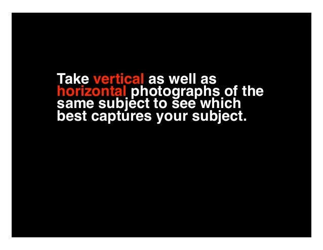 How To Take Better Photos