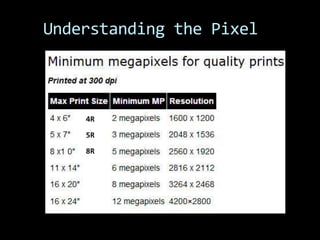 Understanding the Pixel



    4R
    5R

    8R
 