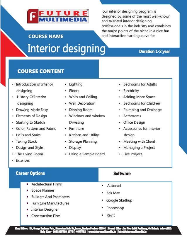 Interior Designing Training Institute Class In Indore