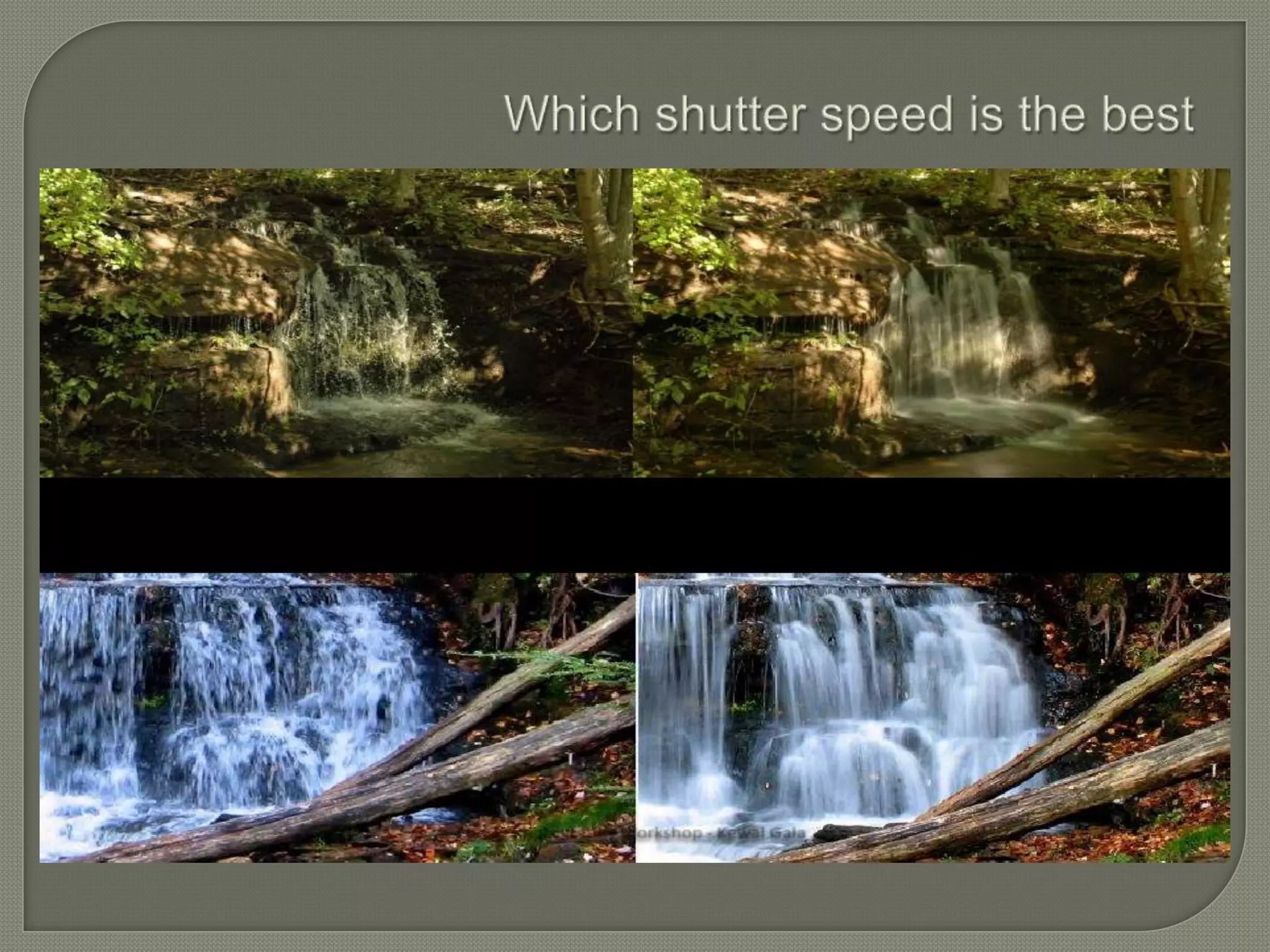 Which shutter speed is the best