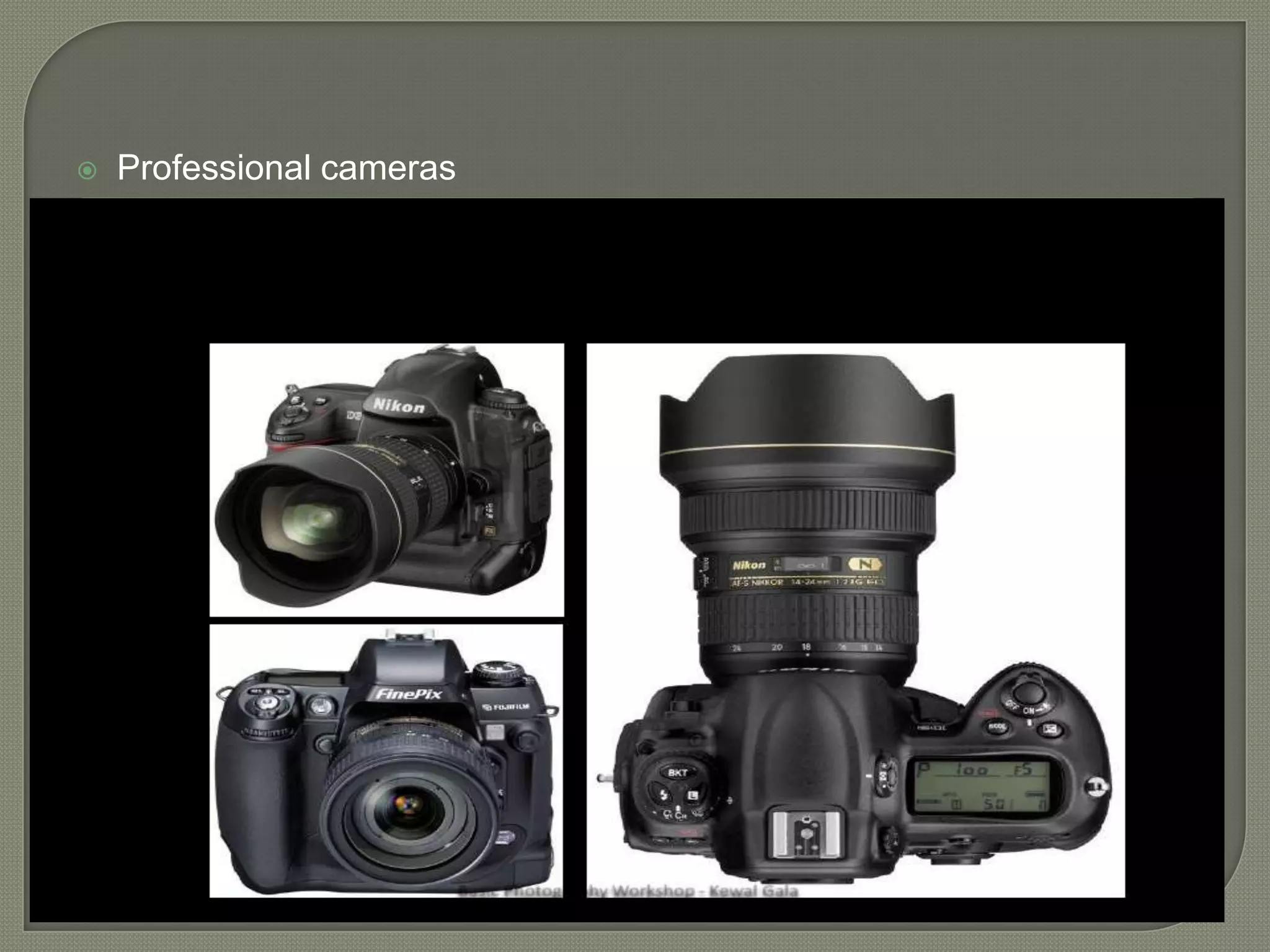 Professional cameras