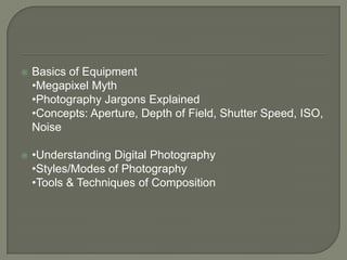 Basics of Photography | PPTX