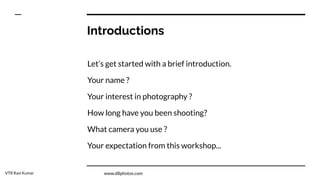 Introduction Basic Image Photography basics | PDF