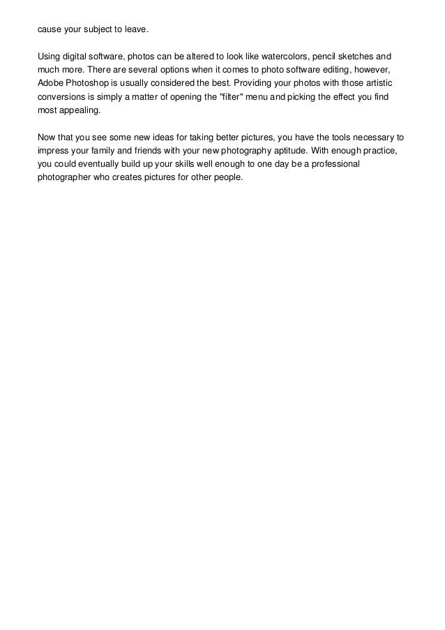 Photography Means Writing With Light