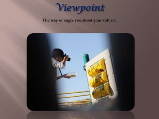 Viewpoint
The way or angle you shoot your subject.
 