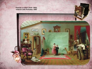 Thomas Le Clear (1818 -1882)
«Interior with Portraits» 1865