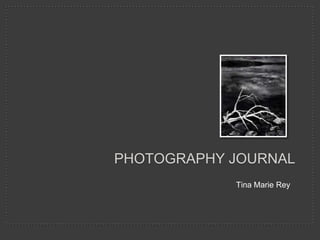 PHOTOGRAPHY JOURNAL
            Tina Marie Rey
 