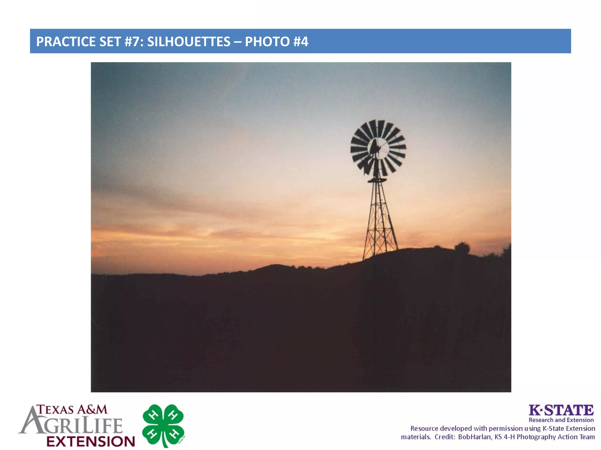 PRACTICE SET #7: SILHOUETTES – PHOTO #4
 
