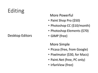 Photography Post Processing | PPTX
