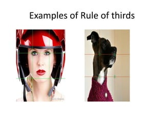 Examples of Rule of thirds

 