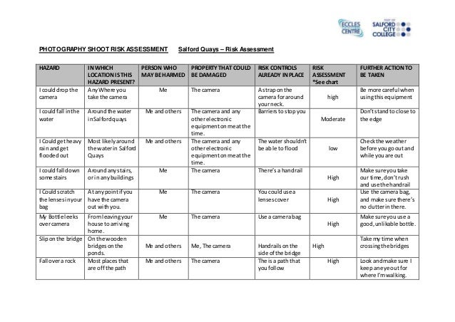 army risk assessment form