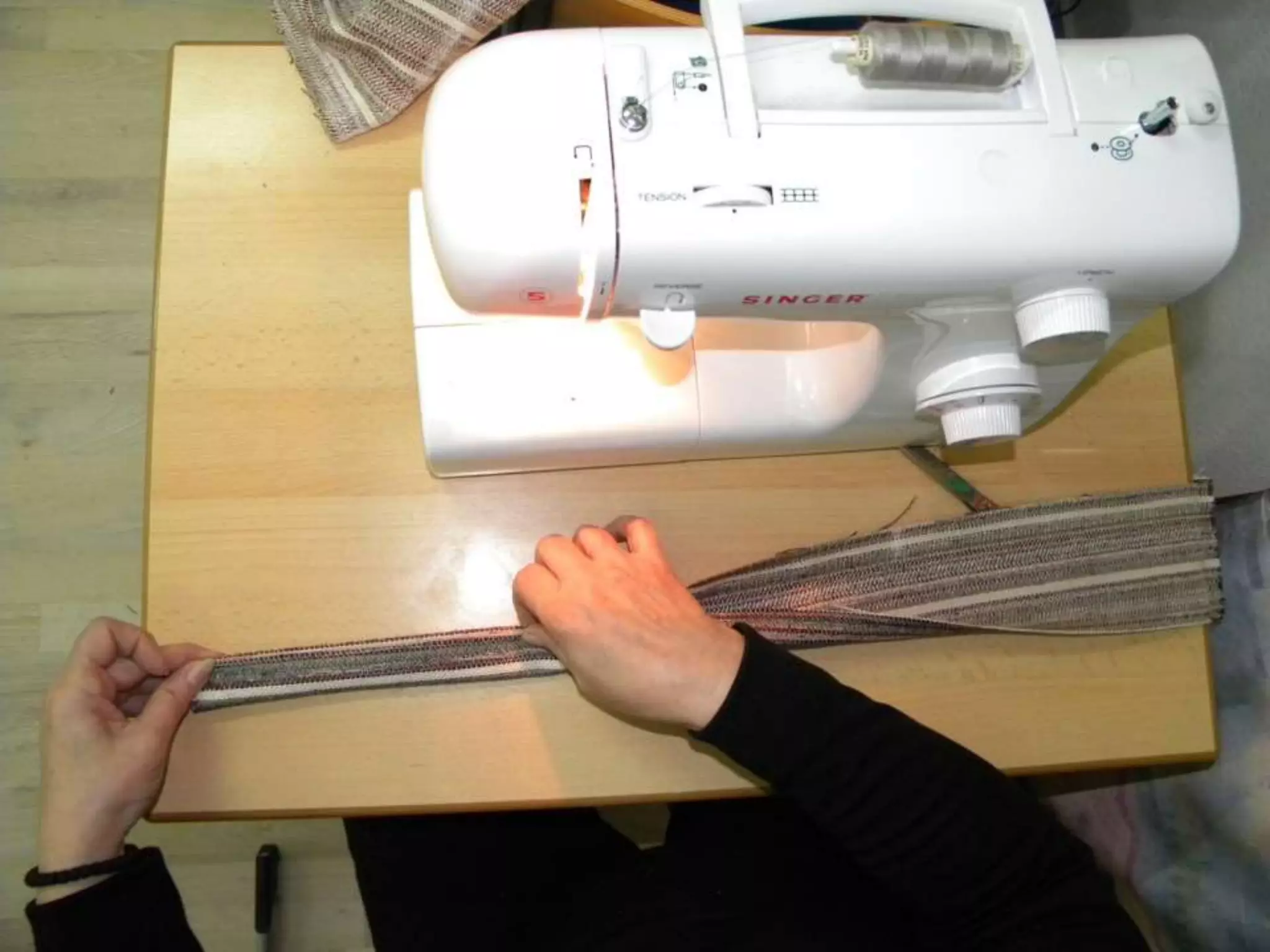 Photo instructions sewing bag work skills