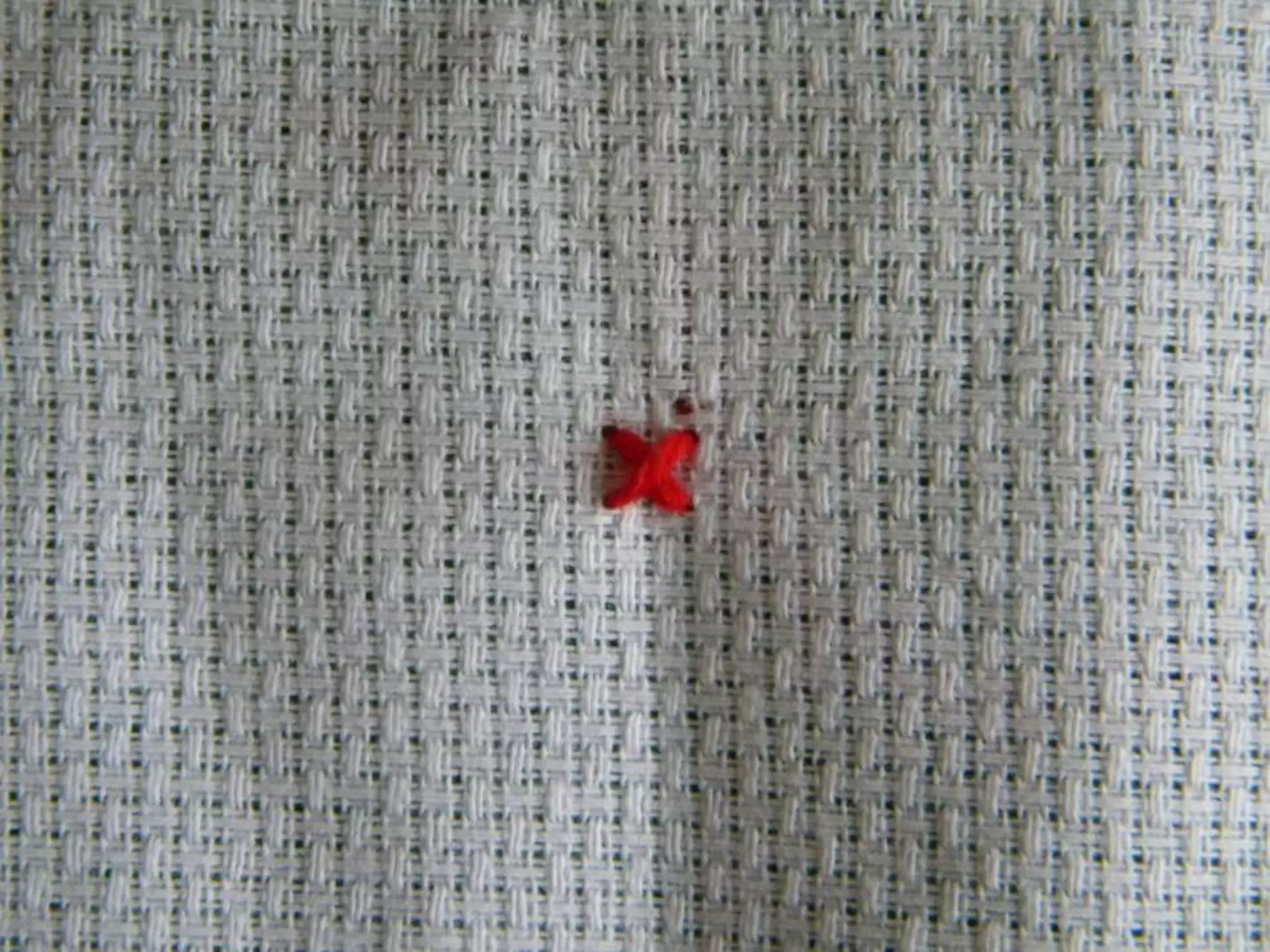 Photo instructions sewing  little cross stitch -  work skills