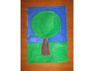 Photo instructions spring tree - motor skills